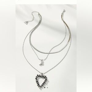 NWOT Anthropologie western heart charm necklace